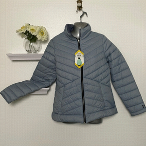 Blue Puffer Winter Jacket Coat Size Medium New